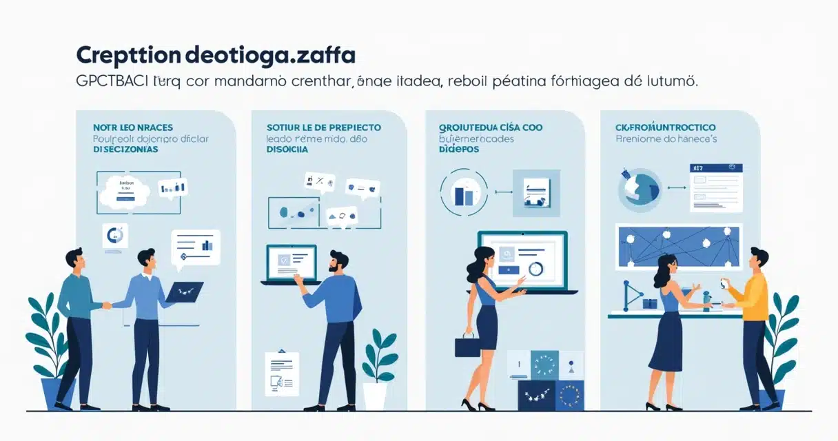 Ilustração corporativa do framework GPCTBACI com etapas de qualificação de leads e análise de parcerias