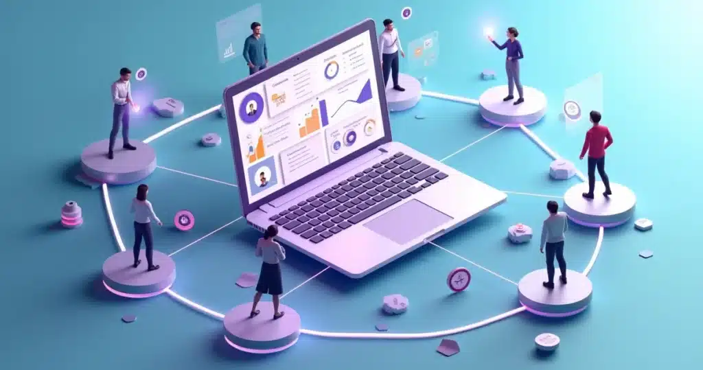 Comunidades de parceiros: como impulsionar ecossistemas B2B Comunidades de parceiros B2B conectada em plataforma digital unificada