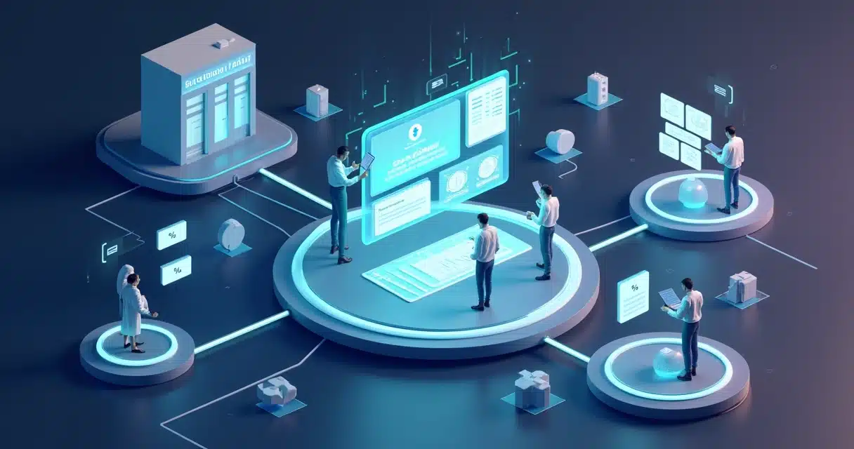 Plataforma digital conectando seguradora e corretores de seguros