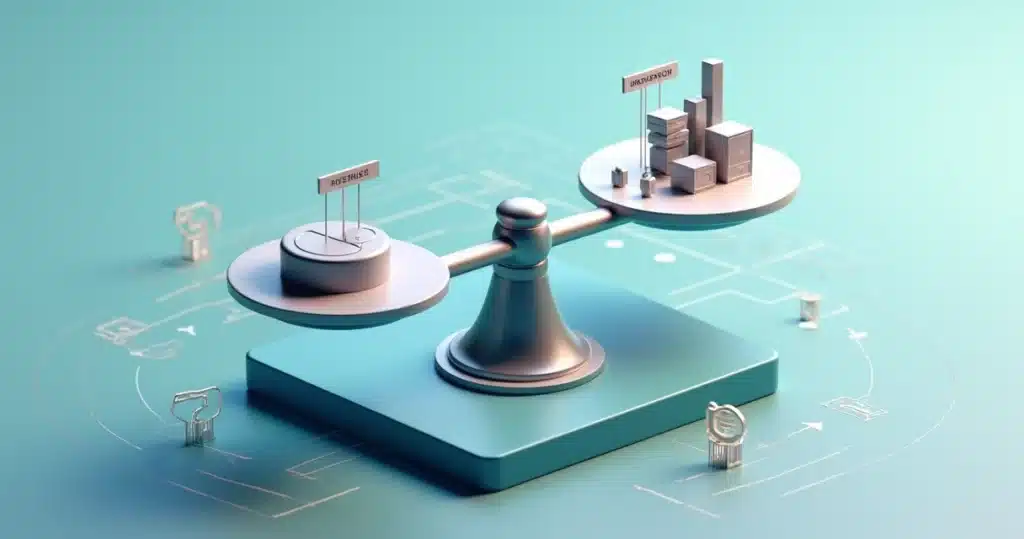 Revenue share vs margem vs comissão: qual escolher por tipo de parceiro Balança 3D comparando modelos de comissão de parceiros