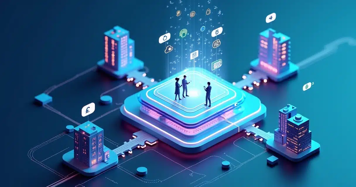 Plataforma 3D conectando escritórios corporativos em vários países