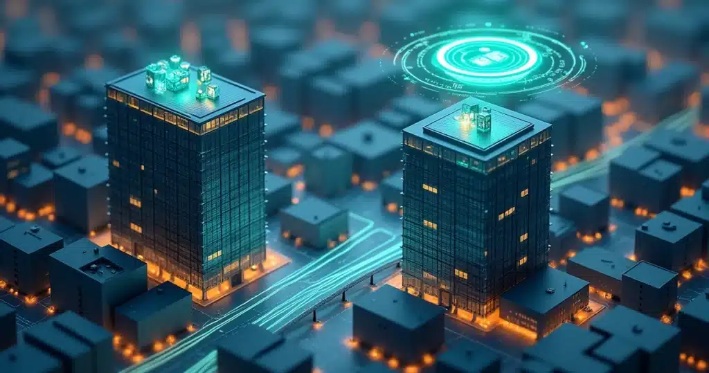 Como Gerir Parcerias em Escritórios de Contabilidade e Advocacia Rede de parcerias entre escritório de contabilidade e advocacia em cenário 3D profissional